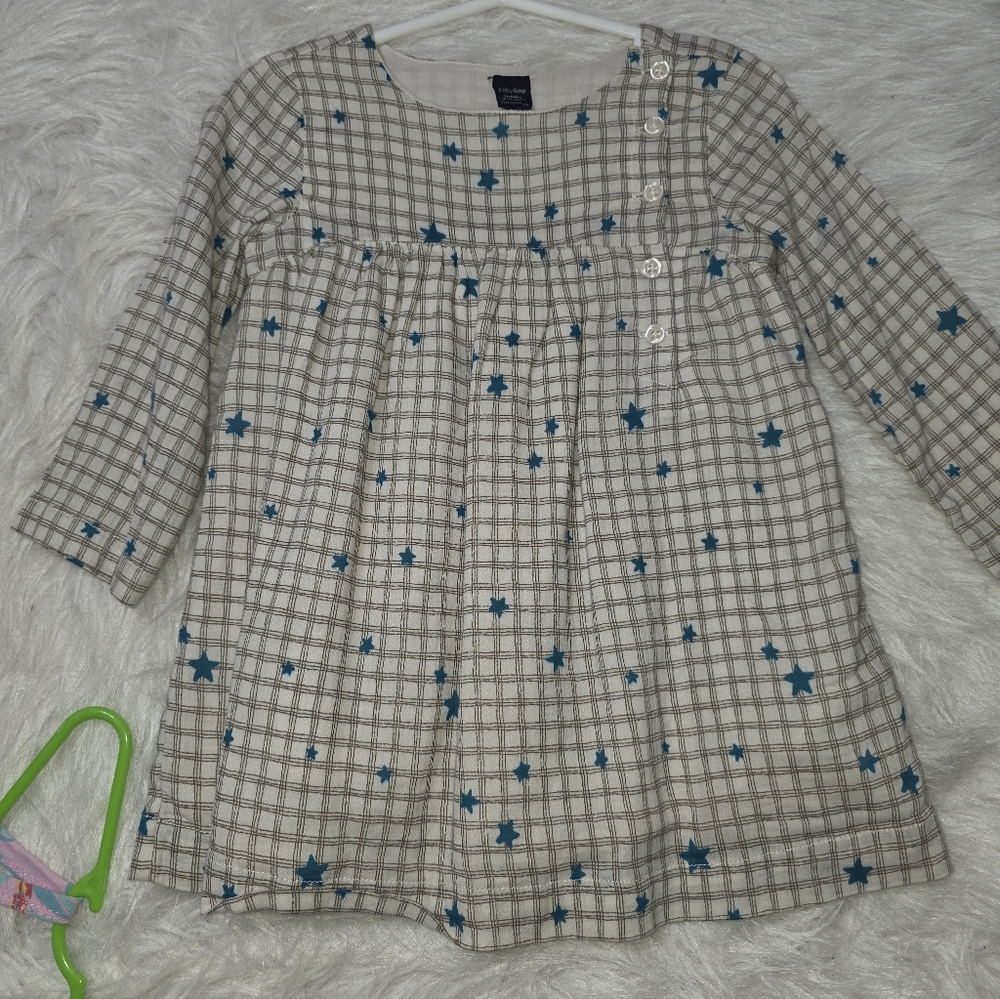 Plaid Dress with Star Pattern